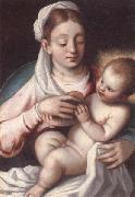 unknow artist The madonna and child Germany oil painting artist